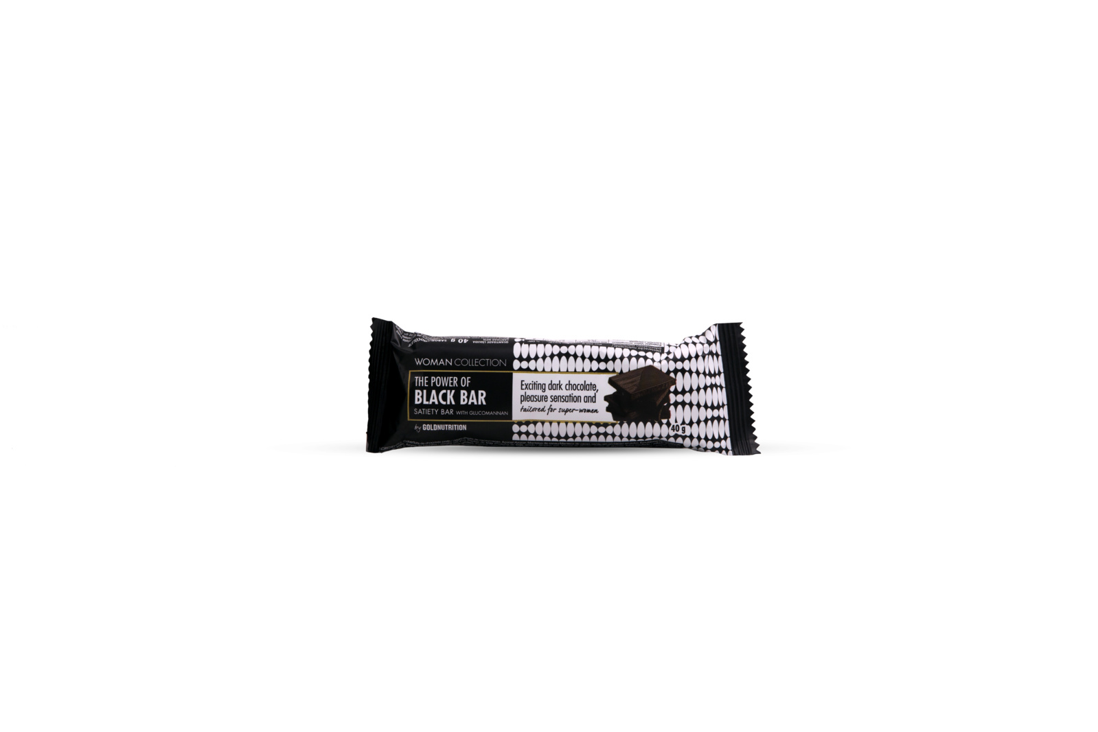 Woman Collection Black bar-  Baton ciocolata neagra 40g