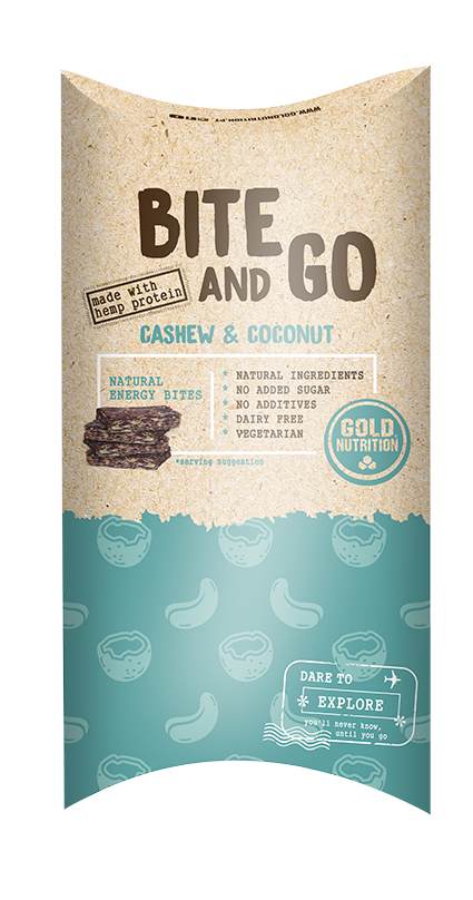 GOLDNUTRITION GUSTARE BITE AND GO  CAJU SI COCOS 40X10G