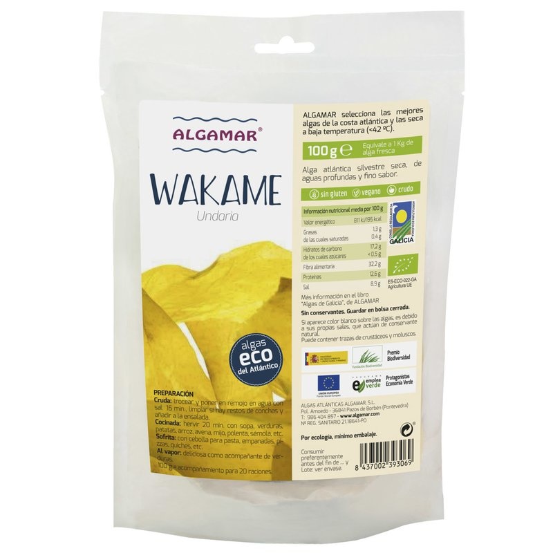 Alge Atlantic Wakame raw bio 100g