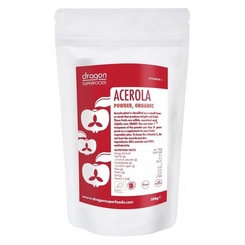 Acerola pulbere raw bio 75g DS