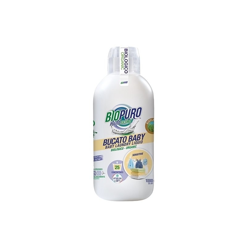 Detergent hipoalergen pentru hainutele copiilor bio 1L Biopuro