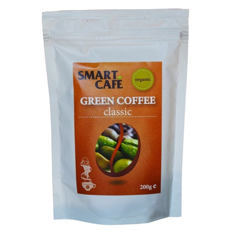 Cafea verde macinata clasic, cu cofeina bio 200g DS