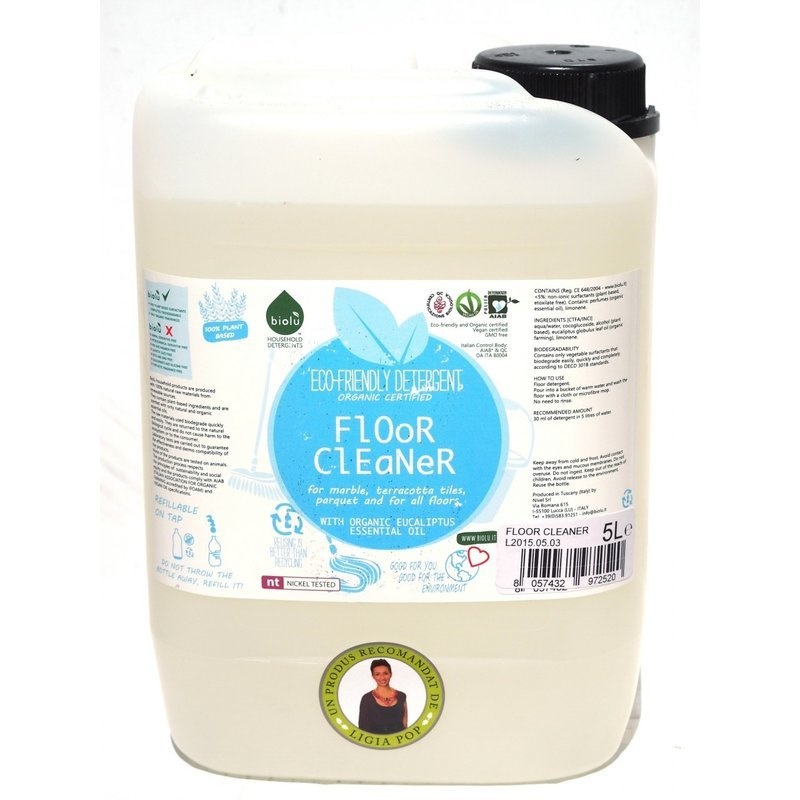Detergent ecologic pentru pardoseli bidon 5L Biolu