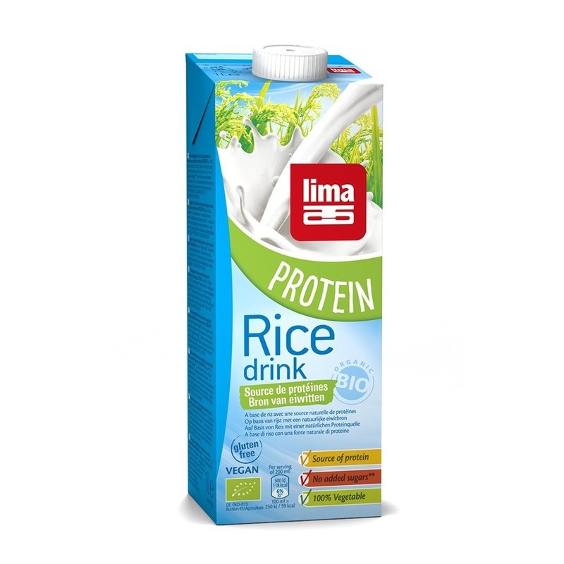 Lapte de orez Original cu proteine bio 1L LIMA PROMO