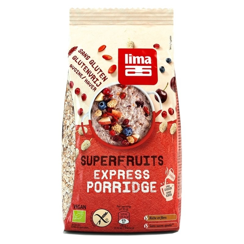 Porridge Express cu superfructe fara gluten bio 350g
