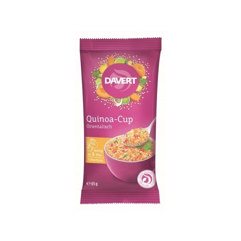 Quinoa cup cu rosii si ierburi bio 65g DAVERT