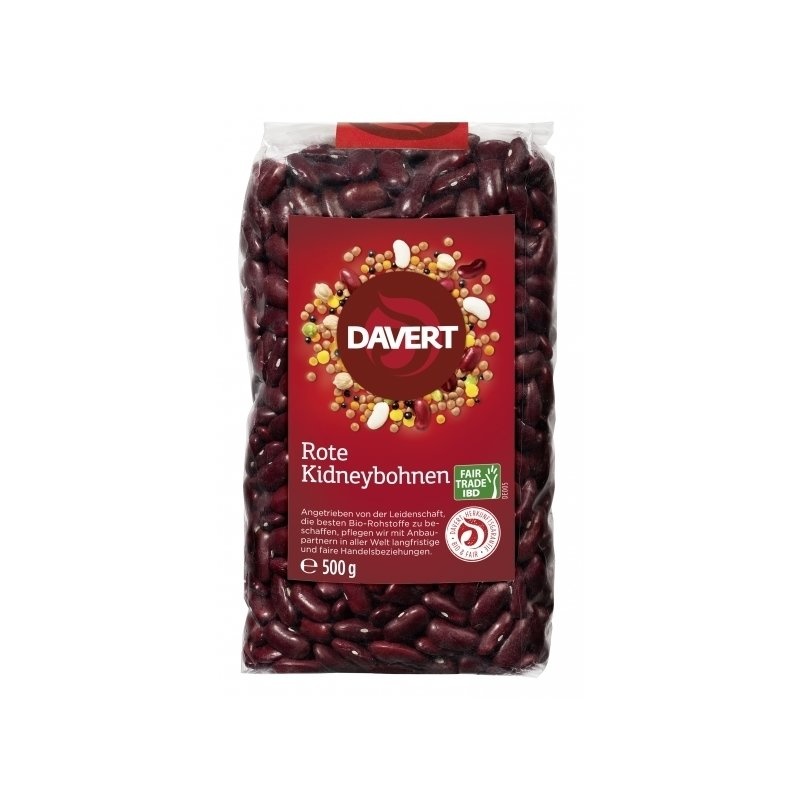 Fasole rosie bio 500g Fairtrade, DAVERT