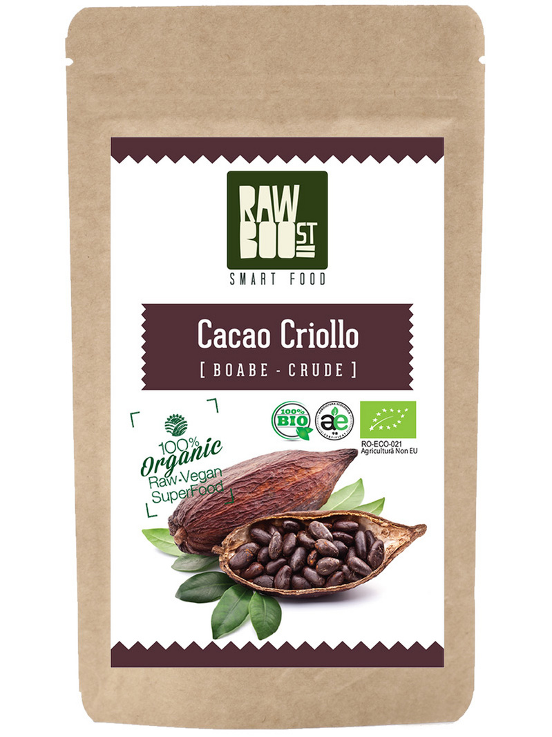Cacao Criollo boabe 250g
