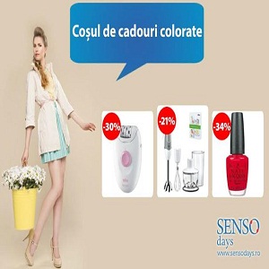 (P) Sensodays.ro va livreaza de Paste Cosul de cadouri colorate