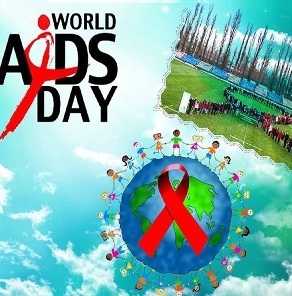 Lant uman sub forma unei funde rosii de Ziua Mondiala de Lupta impotriva HIV/SIDA