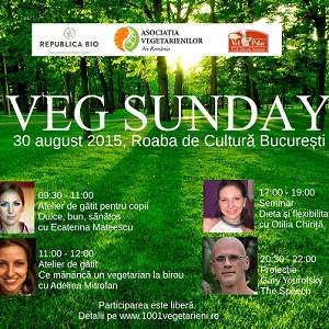 Ateliere de gatit pentru vegetarieni, la Veg Sunday
