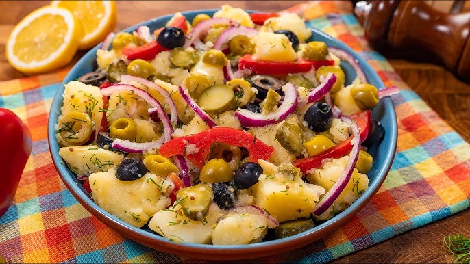 Salată orientală de post. Se prepară rapid și e delicioasă