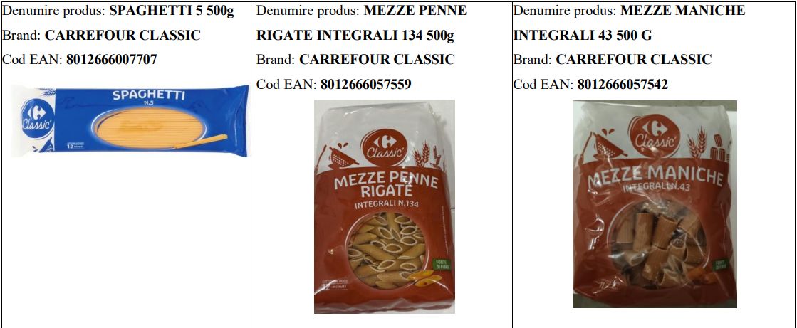Risc de alergie, produsul prezintă urme de muștar.  Sursa foto Carrefour 