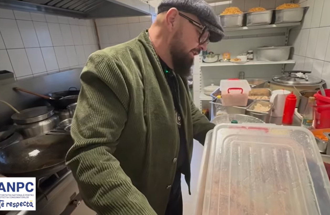 Piedone, în control la un restaurant chinezesc. Ce a descoperit în frigiderul localului