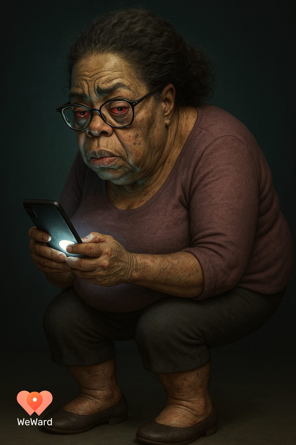 Proiecția a fost aplicată chiar și pe fețele unor celebrități precum Brad Pitt, Oprah Winfrey și Meryl Streep. sursa foto WeWard