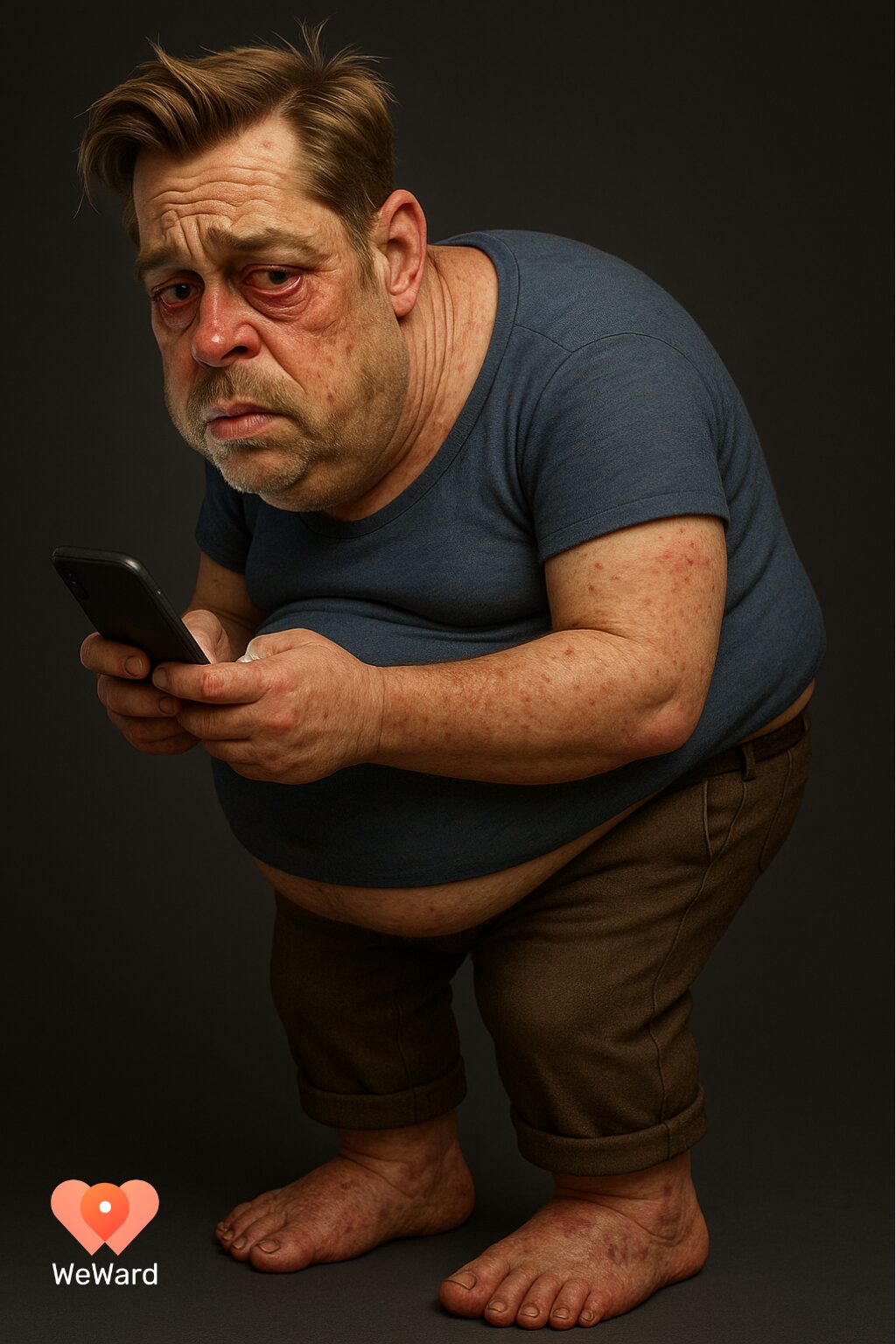 odelul grotesc „Sam” dezvăluie efectele înfricoșătoare ale lipsei de mișcare. sursa foto WeWard