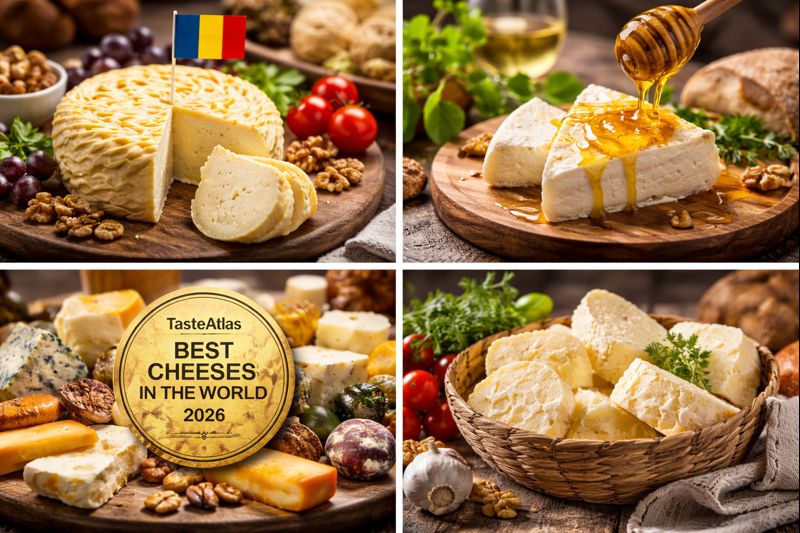 Un sortiment de brânză românească a intrat în Best Cheeses in the World 2026, top realizat de Taste Atlas