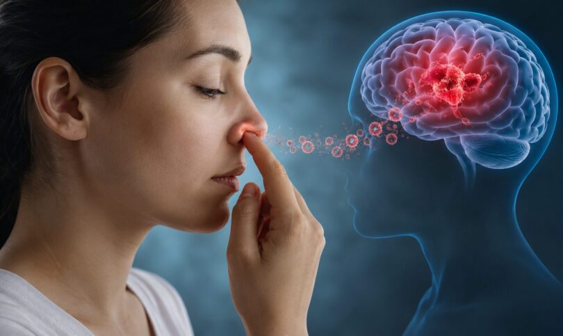 Scobitul în nas, asociat de cercetători cu un posibil risc pentru creier. Legătura analizată între bacterii și Alzheimer