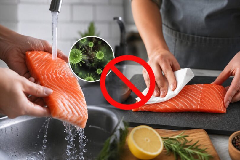 Trebuie sau nu să speli somonul înainte de gătire? Avertismentul experților în siguranța alimentară