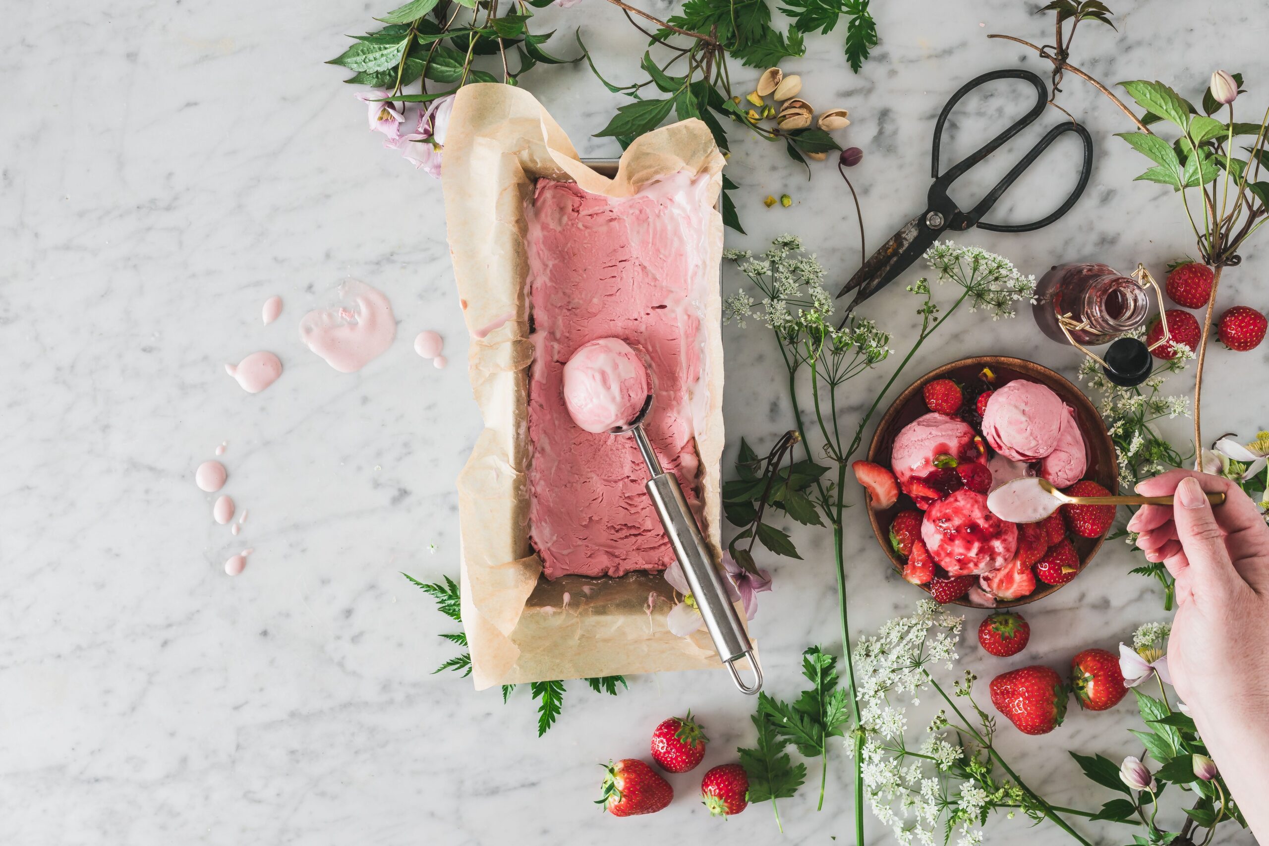 Rețeta cu doar 3 ingrediente, fără aparat de înghețată. Foto: pexels.com