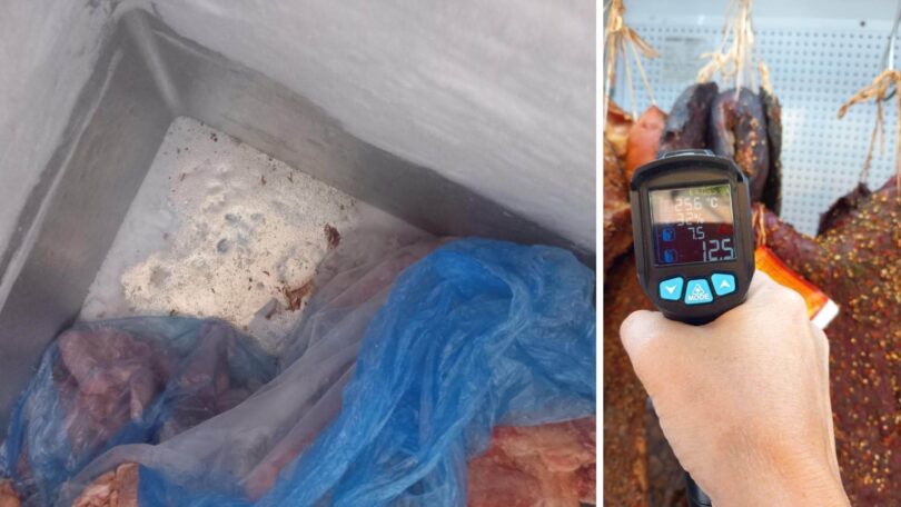 Carne și lactate ținute în soare, alimente expirate și frigidere pline de gheață. Amenzi de 300.000 de lei la Bâlea Lac