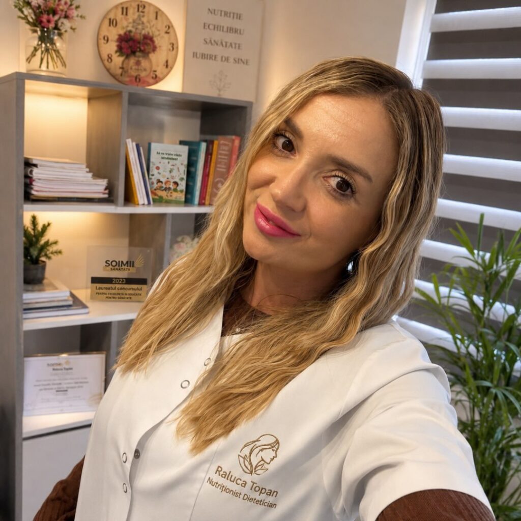 Raluca Topan, nutriționist-dietetician.
Sursa foto: Instagram
